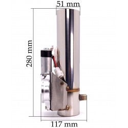Elektryczna Przepustnica Wydechu prosta 2 cale Pilot
