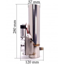 Elektryczna Przepustnica Wydechu prosta 2,25 cala Pilot