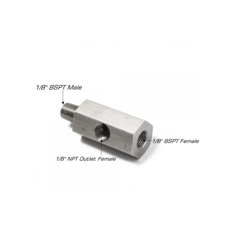 Uniwersalny adapter czujnika ciśnienia/ temperatury oleju 1/8'' BSPT
