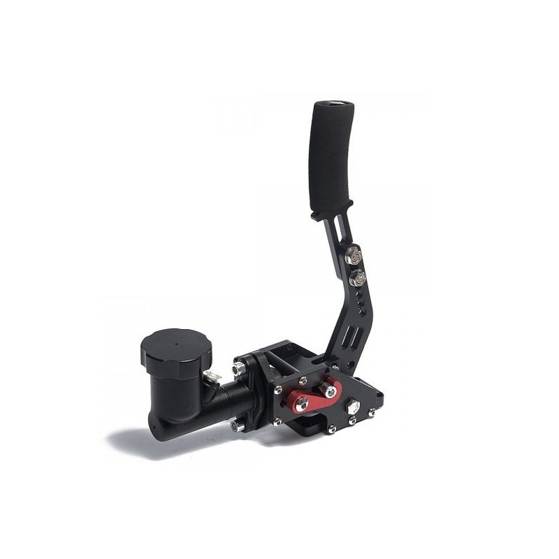 Hamulec ręczny hydrauliczny z pompą hamulcową, zbiornikiem i zapadką