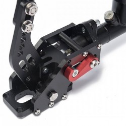 Hamulec ręczny hydrauliczny z pompą hamulcową, zbiornikiem i zapadką