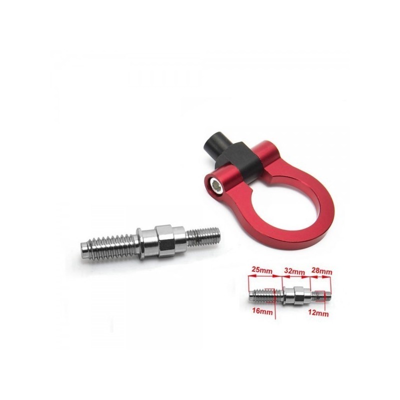 Hak zaczep holowniczy czerwony