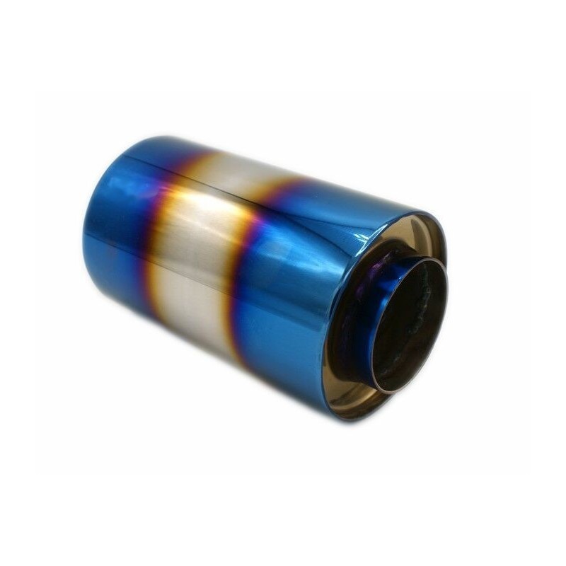 Tłumik środkowy niebieski 2.5" 63mm