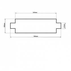 Tłumik środkowy niebieski 2.5" 63mm
