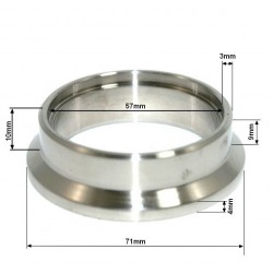 V-Band 2.25" 57mm z flanszą centrującą